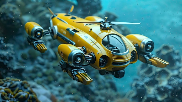 Autonomous underwater exploration drone technology