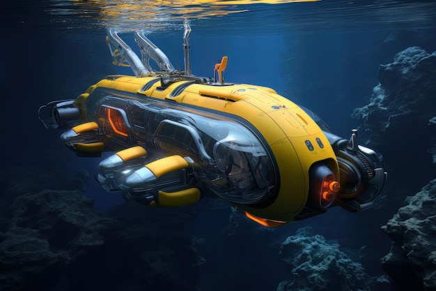 Autonomous underwater exploration vehiclesfutu vision city