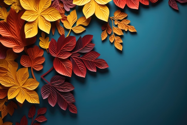 Autumn background Bright color ultra realistic