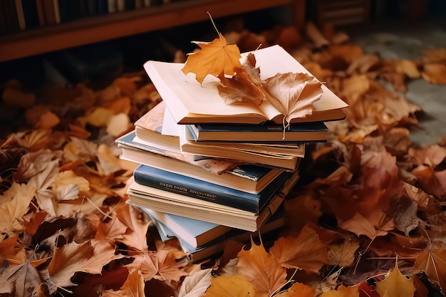 Autumn card with an inscription concept hello october on a white background