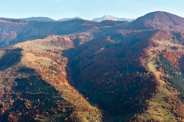 Autumn Carpathian mountain Ukraine