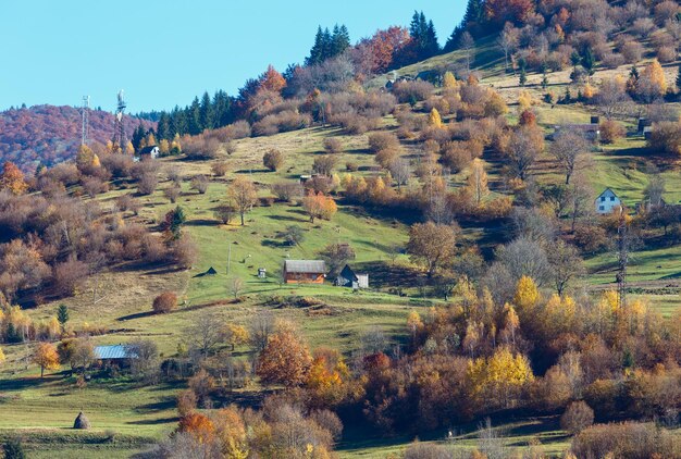 Autumn Carpathian mountains Ukraine