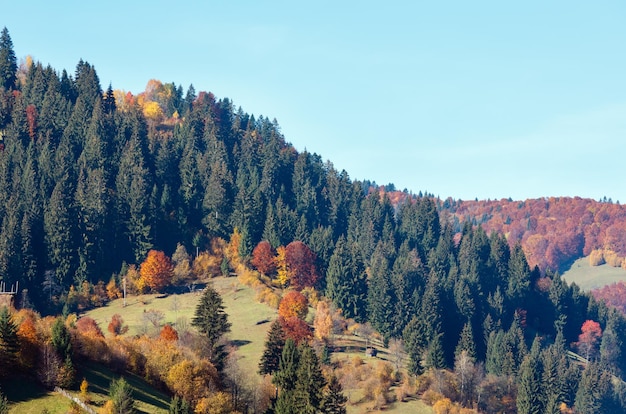 Autumn Carpathian mountains Ukraine