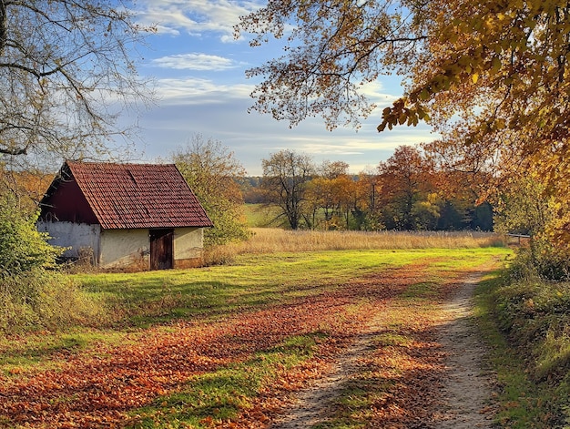 Photo autumn colors in the hungarian countryside