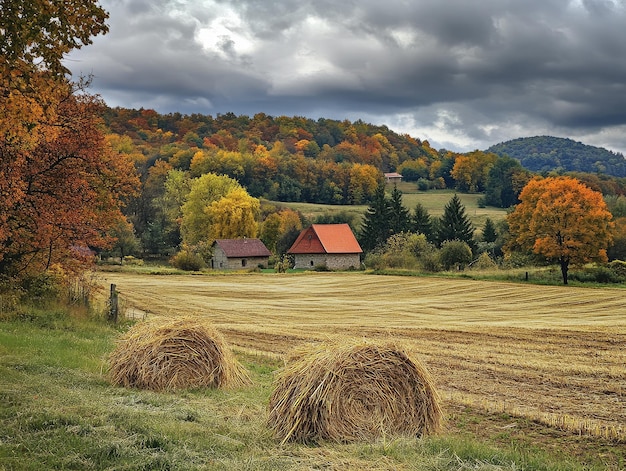 Photo autumn colors in the hungarian countryside