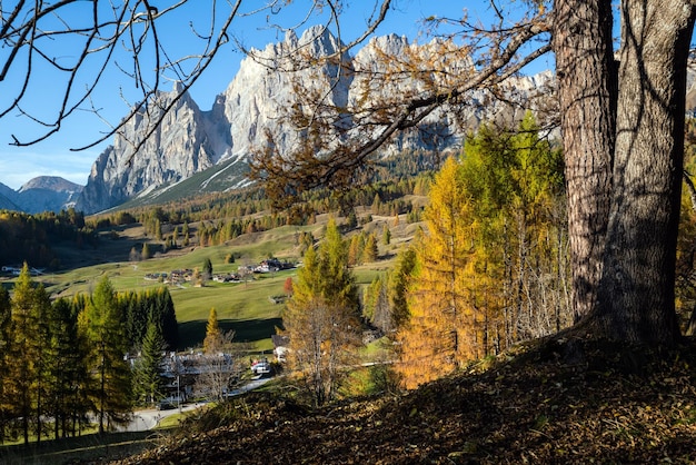 Autumn Cortina d'Ampezzo environs Italy Dolomites