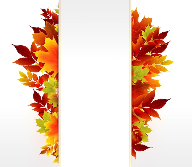 Autumn design with space for text