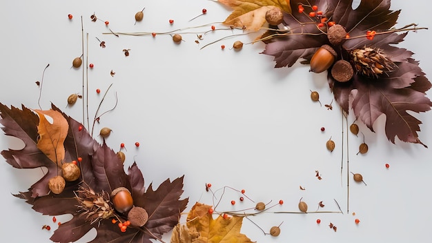 Autumn Elegance Minimalist Leaf Arrangement for thanksgiving