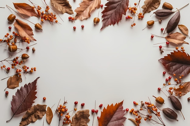 Autumn Elegance Minimalist Leaf Arrangement for thanksgiving