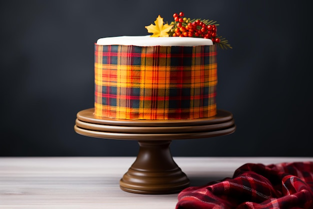 Autumn Elegance Wedding Cake in Seasonal Splendor