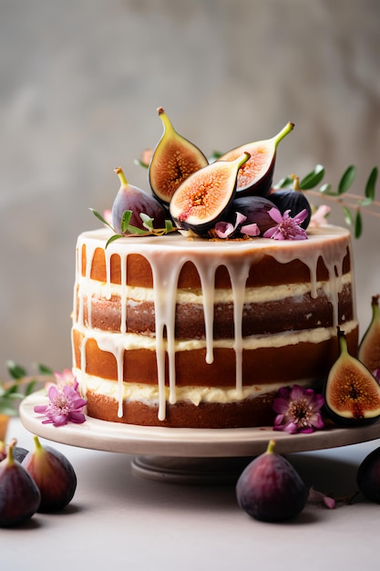 Autumn Elegance Wedding Cake in Seasonal Splendor