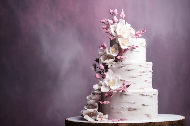 Autumn Elegance Wedding Cake in Seasonal Splendor