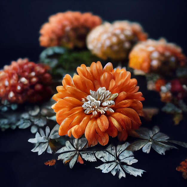 Autumn flower composition