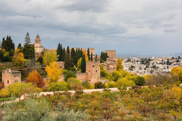 Autumn in Granada Alhambra