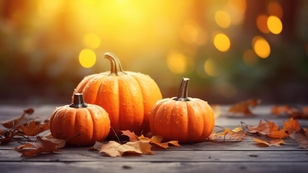 Autumn halloween pumpkins orange pumpkins