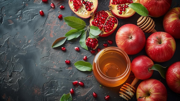 Autumn Harvest A Still Life of Apples and Honey