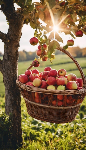 Autumn Harvest Symphony A Bounty of Juicy Apples