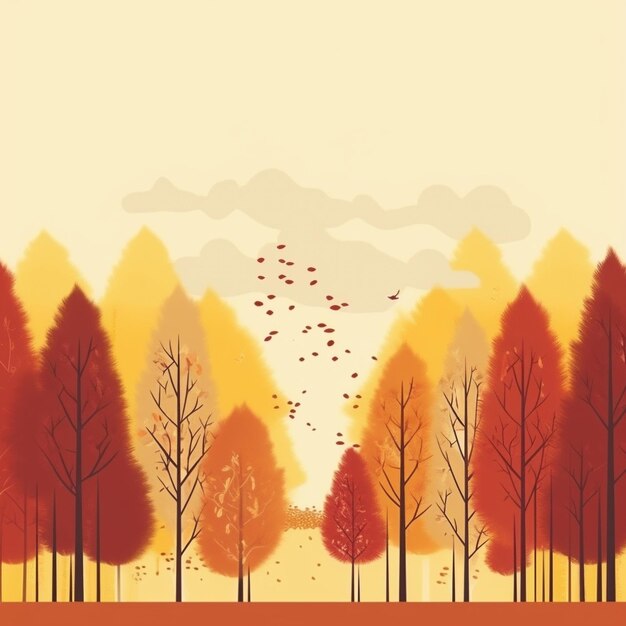 Photo autumn illustration