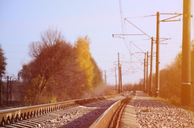 Autumn industrial landscape