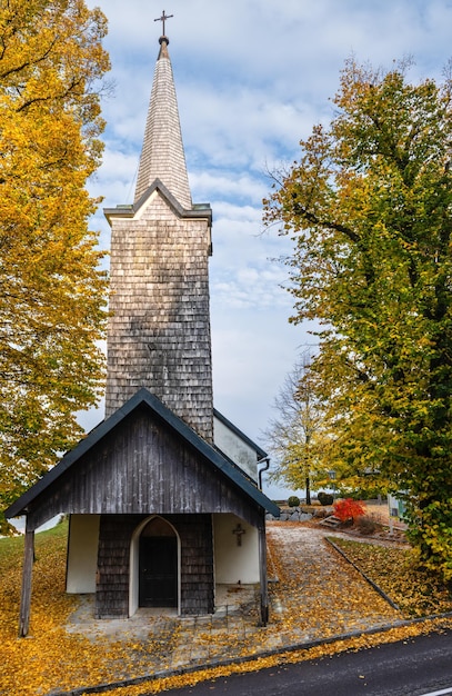 Autumn KronbergKapelle church Austria