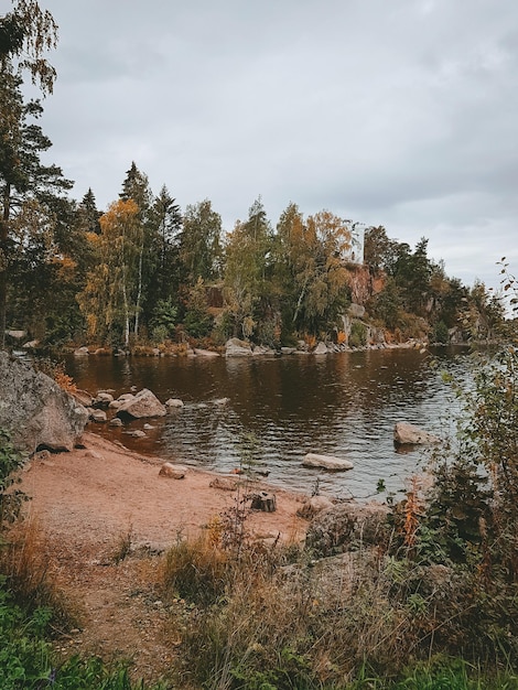 Autumn landscape Park in the city October