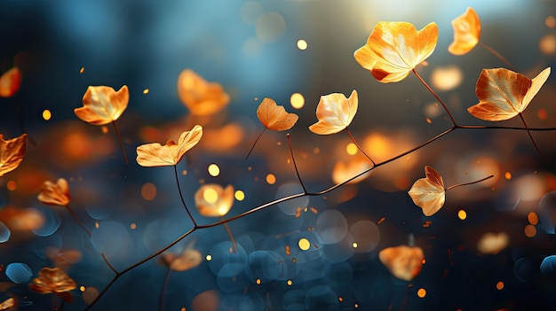 autumn leaves are flying background