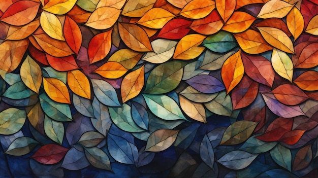 Autumn leaves background