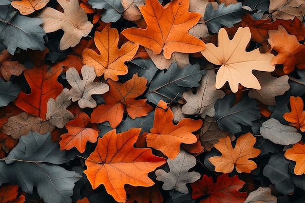 Autumn leaves close up photography