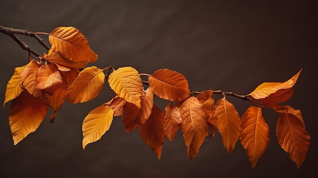 autumn leaves isolated