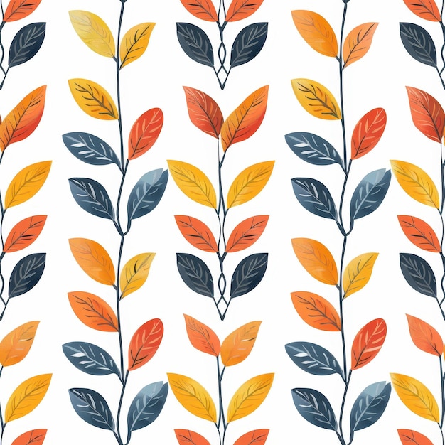 Autumn Leaves Seamless Pattern