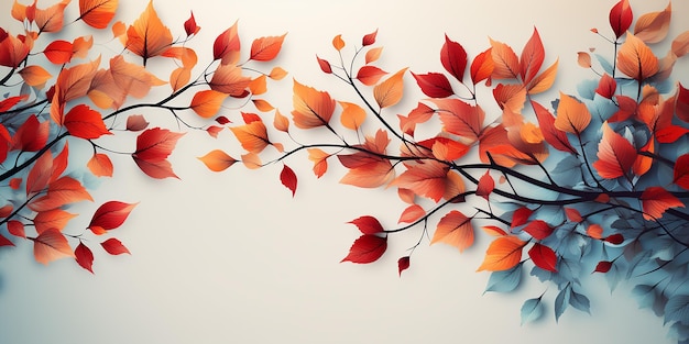 Autumn Leaves Tapestry Background Art