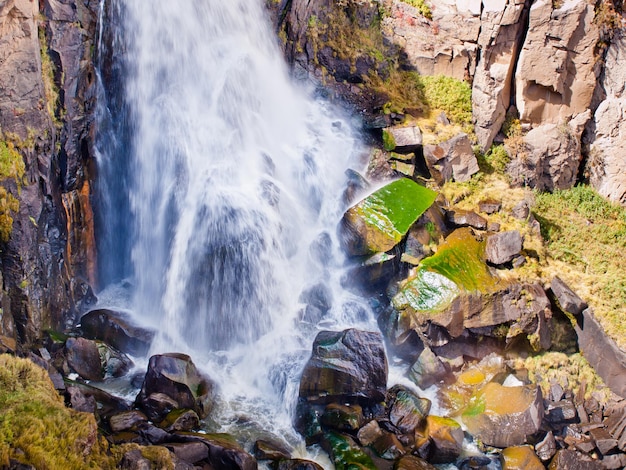 Autumn at North Clear Creek Water Falls in Colorado.