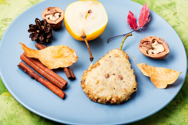 Autumn pear cookies