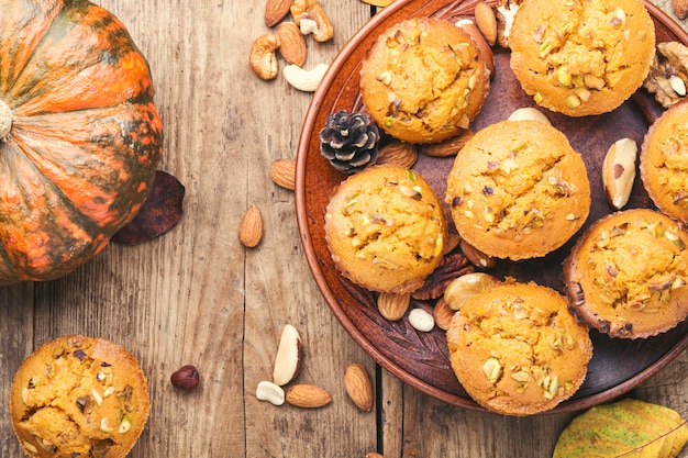 Autumn pumpkin muffins