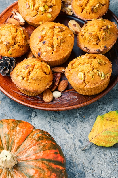 Autumn pumpkin muffins