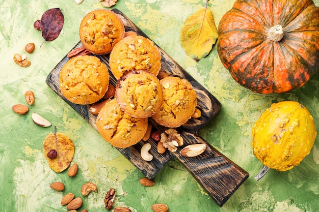 Autumn pumpkin muffins