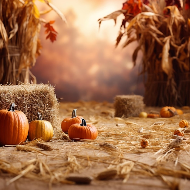 Autumn Pumpkins Backdrop Autumn Cake Smash Backdrop studio digital backdrop