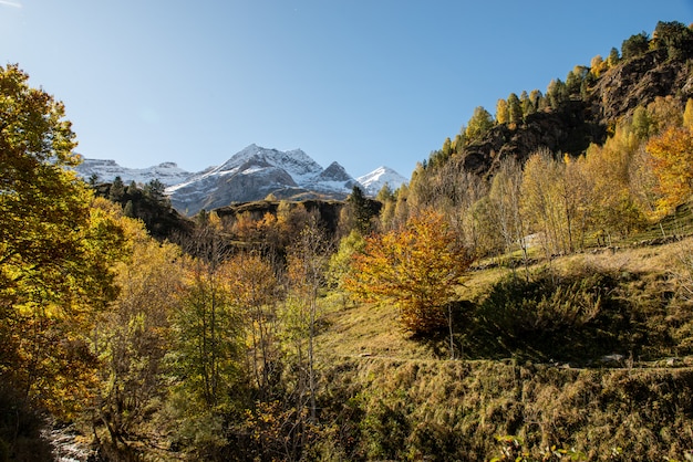 Autumn at the Pyrenees mountains