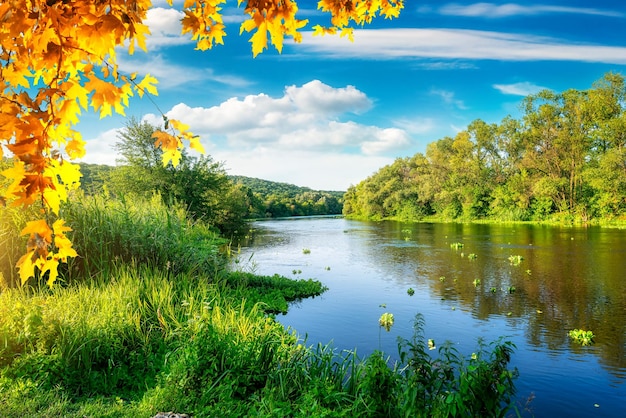 Autumn on river