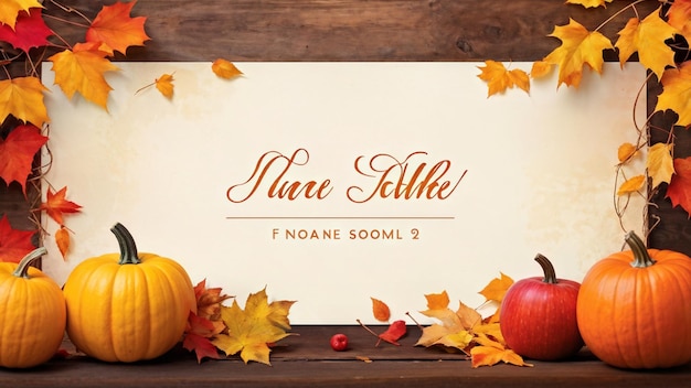 Autumn Sale Banner with Festive Design