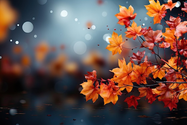 Autumn season leaves background