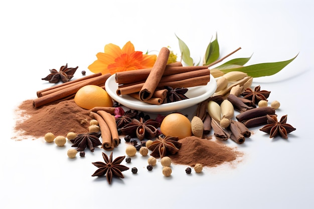 autumn spices such as cinnamon nutmeg and cloves adding warmth and flavor to seasonal dishes