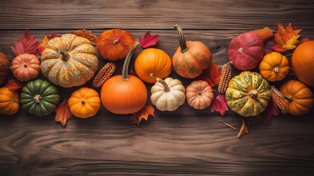 autumn and thanksgiving banner design