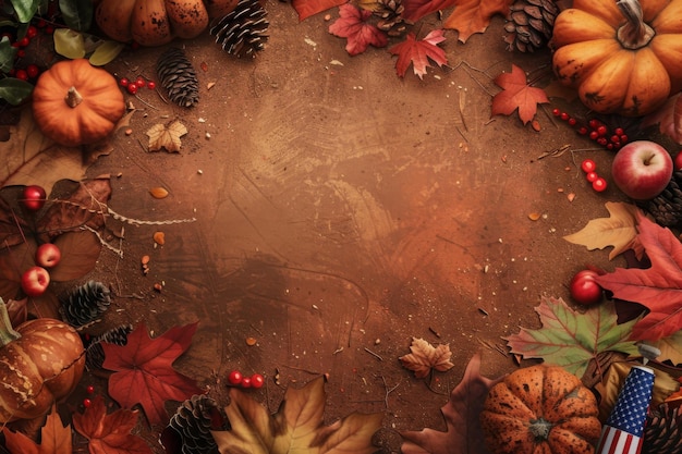 Autumn Thanksgiving Day Vector Background