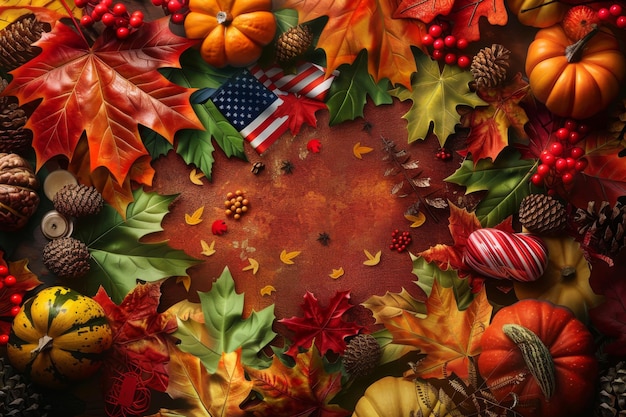 Autumn Thanksgiving Day Vector Background