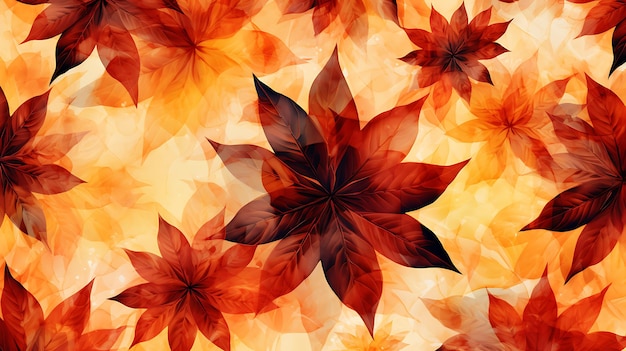 Autumn tie dye seamless pattern