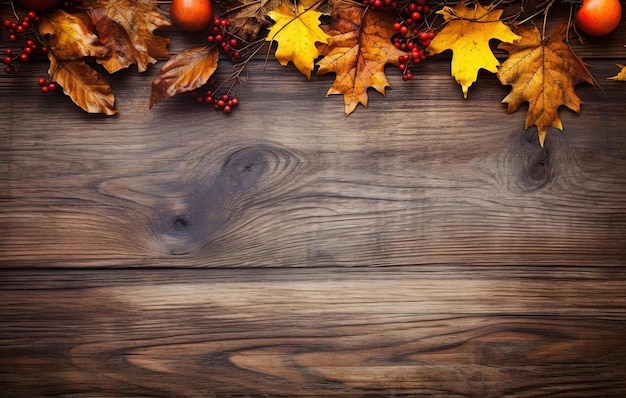 autumn wooden background