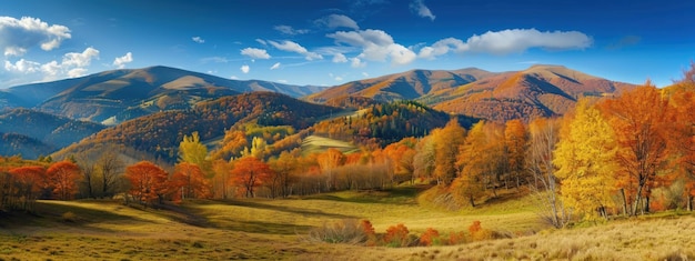 Autumnal Mountain Landscape