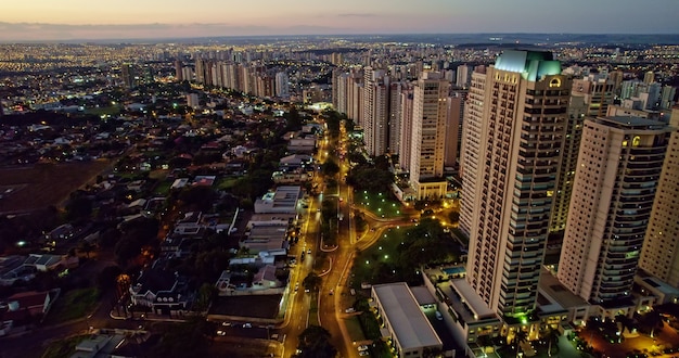 avenida professor joao fiuza the most famous avenue in ribeirao preto so paulo  brazil