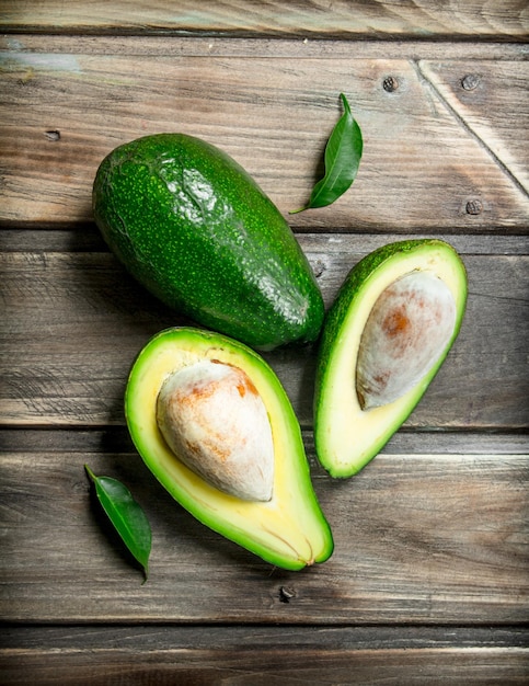 Avocado and avocado slices